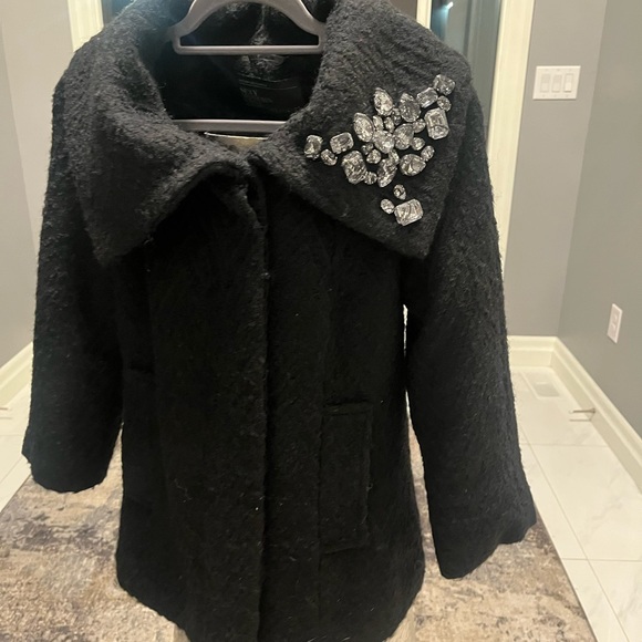 Urban 💎Behaviour 💎black bejewelled winter 💎 dressy jacket size small💎 - Picture 17 of 17